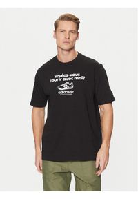 Adidas - adidas T-Shirt Graphic Tee JC8366 Czarny Regular Fit. Kolor: czarny. Materiał: bawełna #1