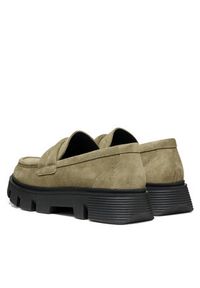 Geox Loafersy D Vilde D46UAC 00022 C3704 Khaki. Kolor: brązowy. Materiał: zamsz, skóra #3