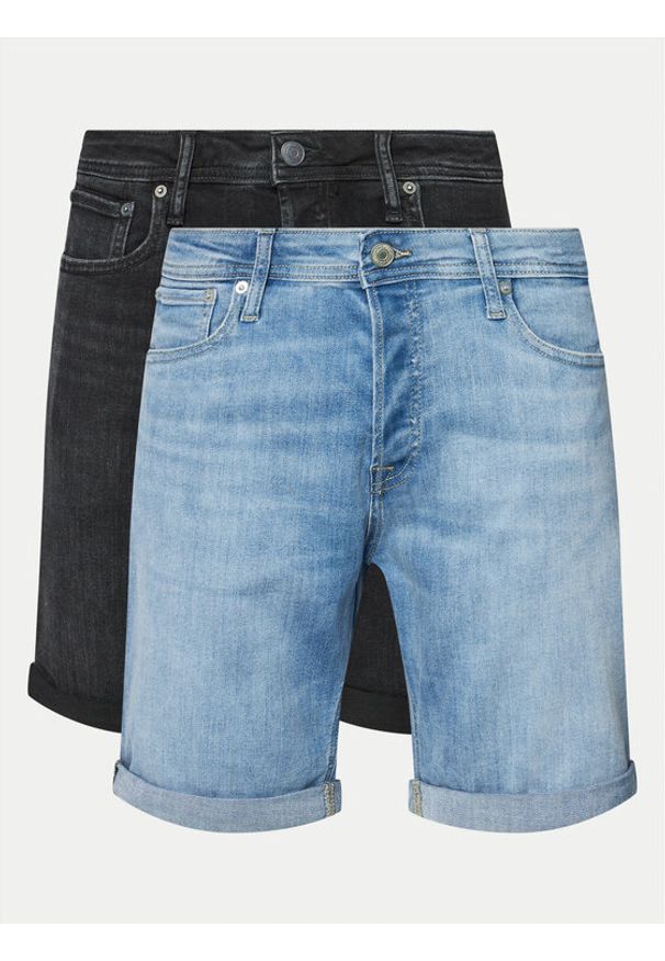 Jack & Jones Komplet szortów jeansowych Rick 12257109 Kolorowy Regular Fit. Materiał: bawełna. Wzór: kolorowy