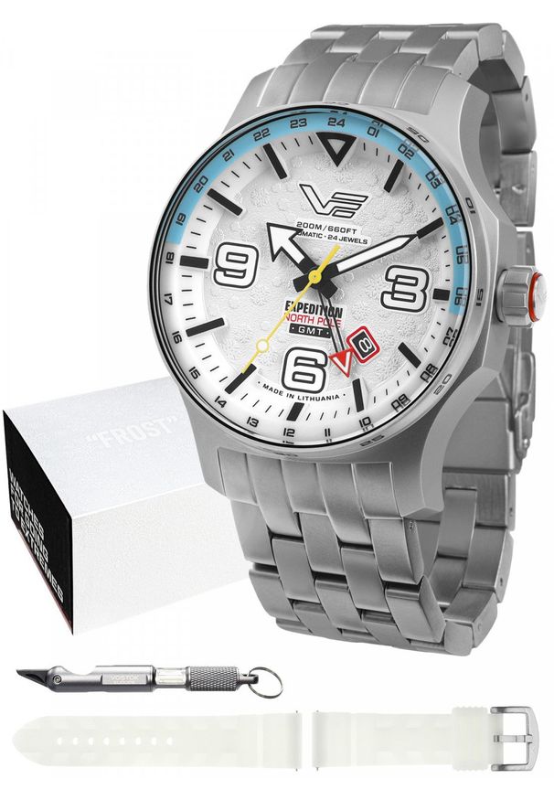 Zegarek męski Vostok Europe NH34-595A773B srebrny. Kolor: srebrny