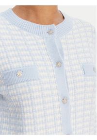 Morgan Kardigan 261-MIRES Błękitny Slim Fit. Kolor: niebieski. Materiał: syntetyk #5