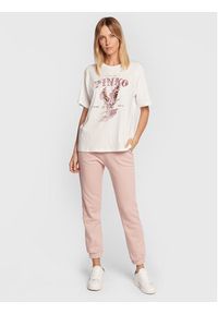 Pinko Spodnie dresowe Jolanda 2 1G1873 Y54B Różowy Regular Fit. Kolor: różowy. Materiał: bawełna, dresówka #5
