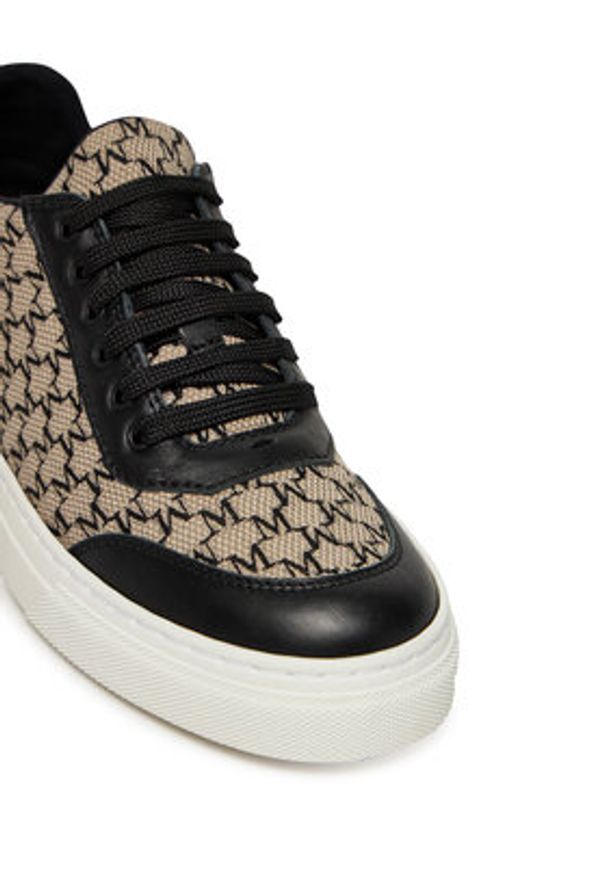 Max Mara Sneakersy 2514761012600 Czarny. Kolor: czarny. Materiał: materiał