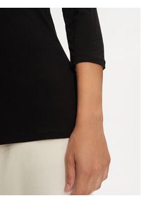 Fransa Bluzka Kiksen 600707 Czarny Slim Fit. Kolor: czarny. Materiał: wiskoza #5