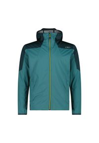 Kurtka męska turystyczna CMP 35A6267. Typ kołnierza: kaptur. Kolor: niebieski. Materiał: softshell. Sport: turystyka piesza #1