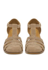 Lasocki Półbuty CEO-25F531-3 Beżowy. Kolor: beżowy. Materiał: zamsz, skóra #5