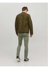 Jack & Jones Chinosy Marco 12150148 Zielony Slim Fit. Kolor: zielony. Materiał: bawełna #4