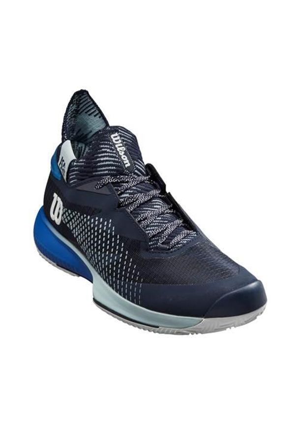 Buty do tenisa męskie Wilson Kaos Rapide Sft. Kolor: niebieski. Materiał: materiał, syntetyk. Szerokość cholewki: normalna. Sport: tenis