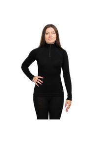 Koszulka Smartwool Classic Thermal Merino Base Layer 1/4 Zip Women. Kolor: czarny