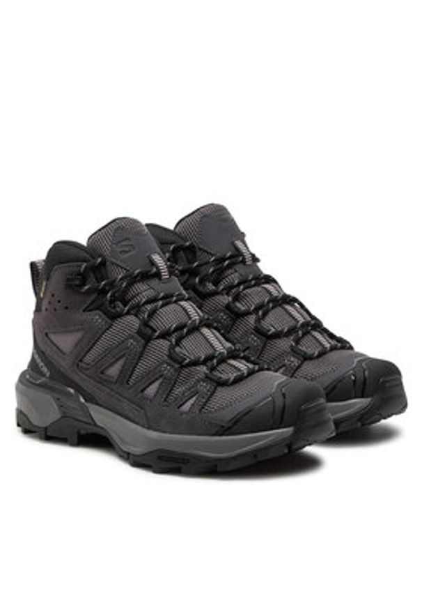 salomon - Salomon Trekkingi X Ultra 360 Leather Mid Gore-Tex L47571100 Szary. Kolor: szary. Materiał: materiał