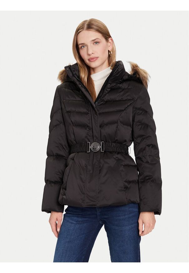 Guess Kurtka puchowa W5BL31 W2802 Czarny Regular Fit. Kolor: czarny. Materiał: syntetyk