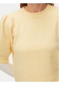 Vero Moda Sweter Doffy 10278313 Żółty Regular Fit. Kolor: żółty. Materiał: syntetyk #3