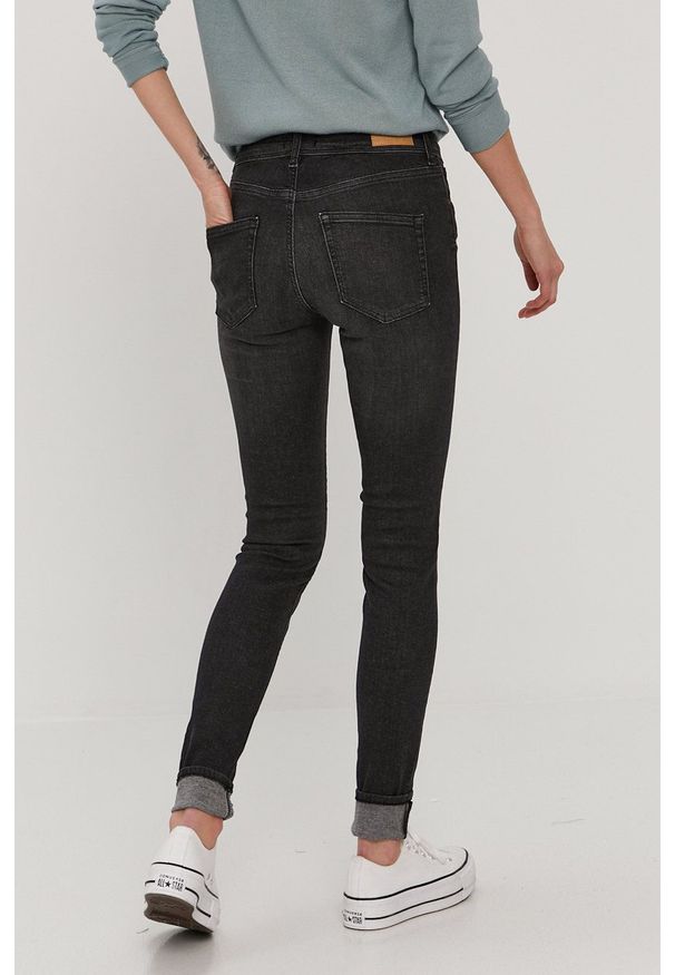 Vero Moda Jeansy damskie medium waist. Kolor: czarny