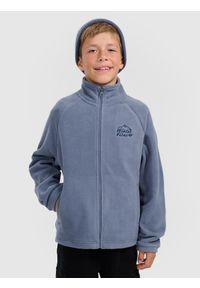 4f - 4F Polar regular ze stójką chłopięcy - granatowy 164 (13-14 lat). Typ kołnierza: kołnierzyk stójkowy. Kolor: niebieski. Materiał: polar. Długość: długie. Sezon: lato #1