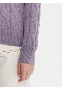 TOMMY HILFIGER - Tommy Hilfiger Sweter WW0WW43586 Fioletowy Regular Fit. Kolor: fioletowy. Materiał: wełna #4