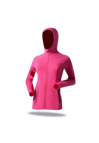FJORK MERINO - Damska kurtka Merino Ultra 300. Kolor: różowy. Materiał: elastan, wełna
