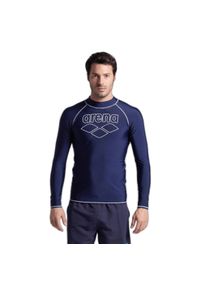 Koszulka kąpielowa z długim rękawem z grafiką Arena Rash. Kolor: wielokolorowy, niebieski, biały. Długość rękawa: długi rękaw. Długość: długie #1