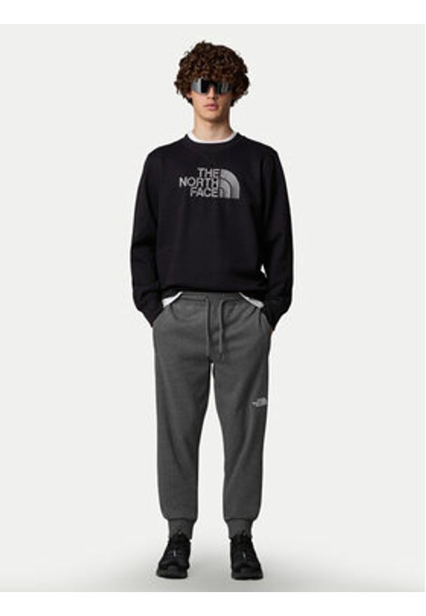 The North Face Bluza Drew Peak NF0A89EK Czarny Regular Fit. Kolor: czarny. Materiał: bawełna