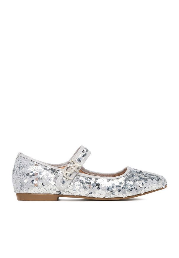 Baleriny Juicy Couture. Kolor: srebrny