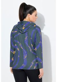 ULLA POPKEN - Damskie Koszulka funkcyjna LSF 50+ slim fit kaptur długi rękaw. Kolekcja: plus size. Kolor: zielony. Materiał: poliester, materiał, elastan. Długość rękawa: długi rękaw. Długość: długie #2