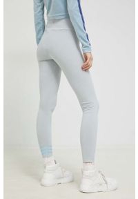 adidas Originals legginsy damskie kolor szary z nadrukiem. Kolor: szary. Materiał: materiał. Wzór: nadruk #4
