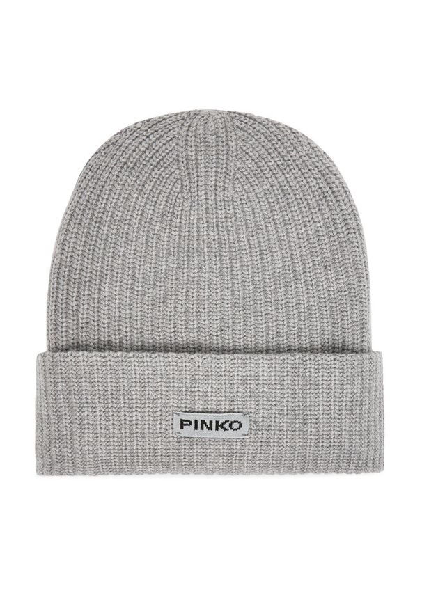 Pinko - Czapka PINKO. Kolor: szary