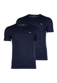 Emporio Armani T-Shirt 30560 Niebieski Comfort Fit. Kolor: niebieski