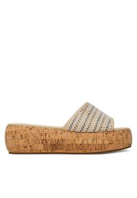 Roxy Klapki 2777024 Beżowy. Kolor: beżowy. Materiał: materiał