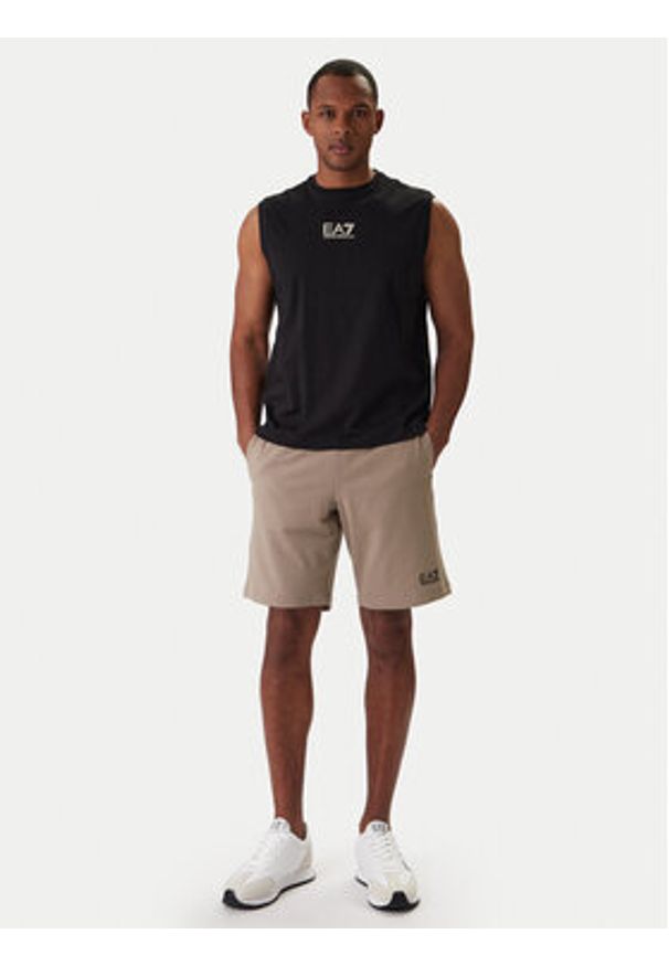 EA7 Emporio Armani Tank top 7M001405 AF22264 UC001 Czarny Regular Fit. Kolor: czarny. Materiał: bawełna
