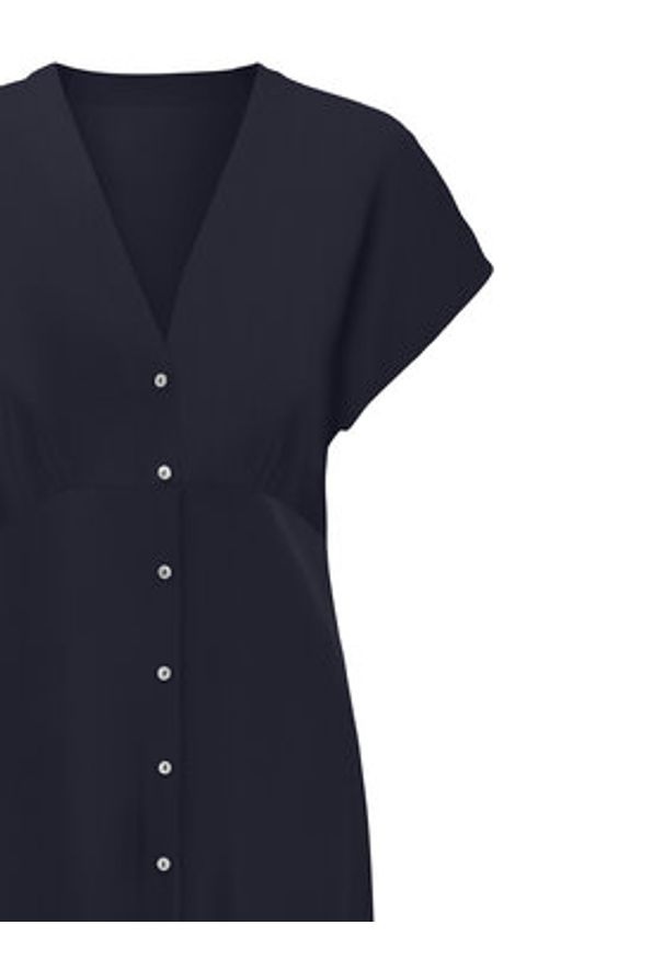 only - ONLY Sukienka codzienna Nova 15317842 Granatowy Regular Fit. Okazja: na co dzień. Kolor: niebieski. Materiał: wiskoza. Typ sukienki: proste. Styl: casual