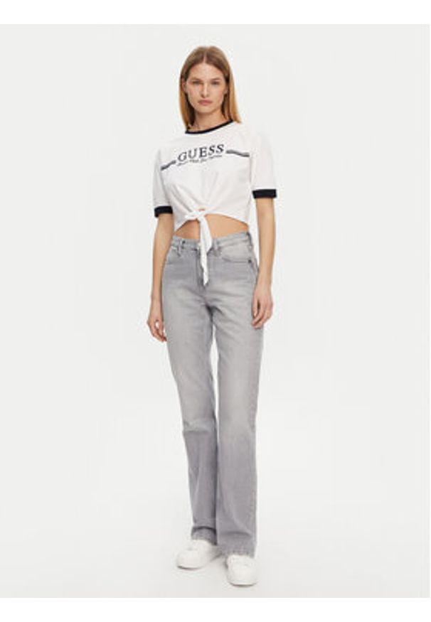 Guess T-Shirt V5GI05 I3Z14 Biały Regular Fit. Kolor: biały. Materiał: bawełna