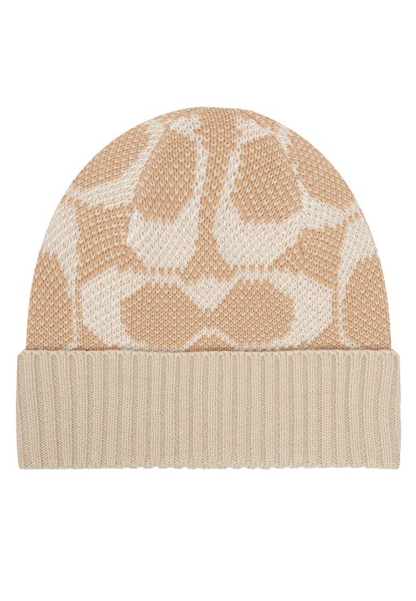 Czapka Coach. Kolor: beżowy