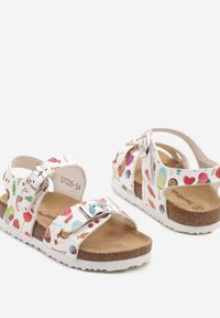 Born2be - Białe Sandały z Ozdobnymi Klamrami Zireliae. Okazja: na co dzień. Zapięcie: klamry. Kolor: biały. Sezon: lato. Styl: casual, elegancki #3