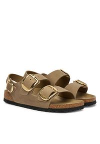 Birkenstock Sandały Milano Big Buckle Hex 1031782 Brązowy. Kolor: brązowy. Materiał: skóra #5