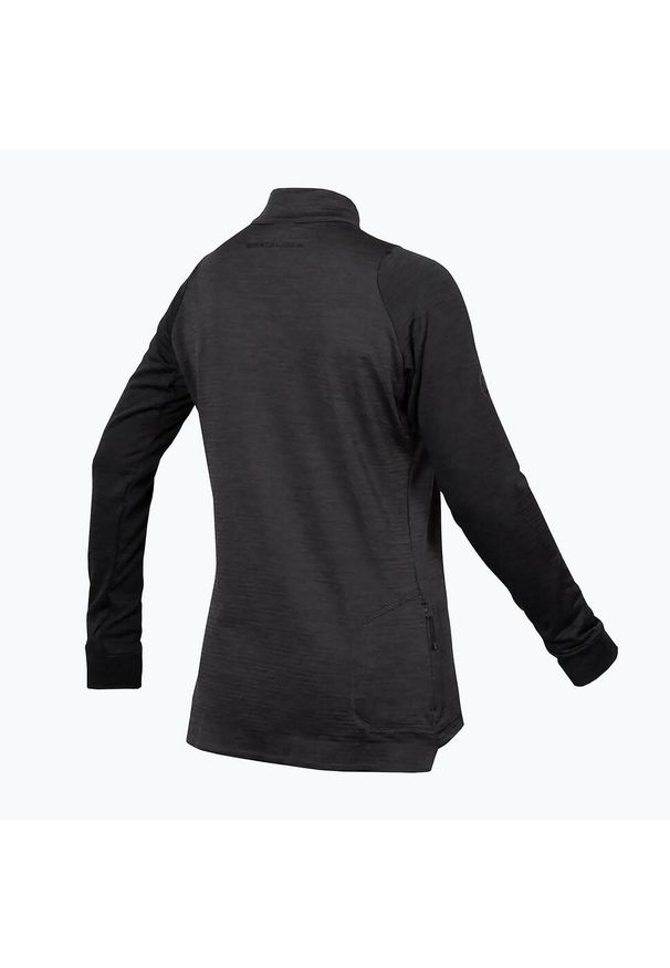 ENDURA - Longsleeve rowerowy damski Endura Singletrack Fleece. Kolor: czarny. Długość rękawa: długi rękaw. Sport: kolarstwo