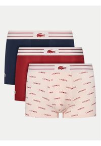 Lacoste Komplet 3 par bokserek 5H4748 Kolorowy. Materiał: bawełna. Wzór: kolorowy