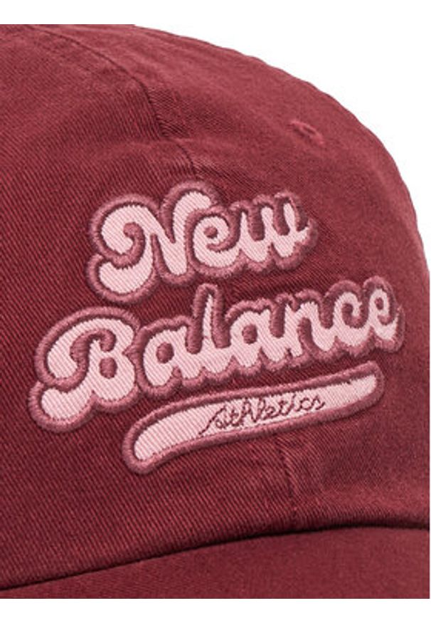 New Balance Czapka z daszkiem 6 Panel Athletics Legacy Hat LAH53000MHB Czerwony. Kolor: czerwony. Materiał: materiał, bawełna