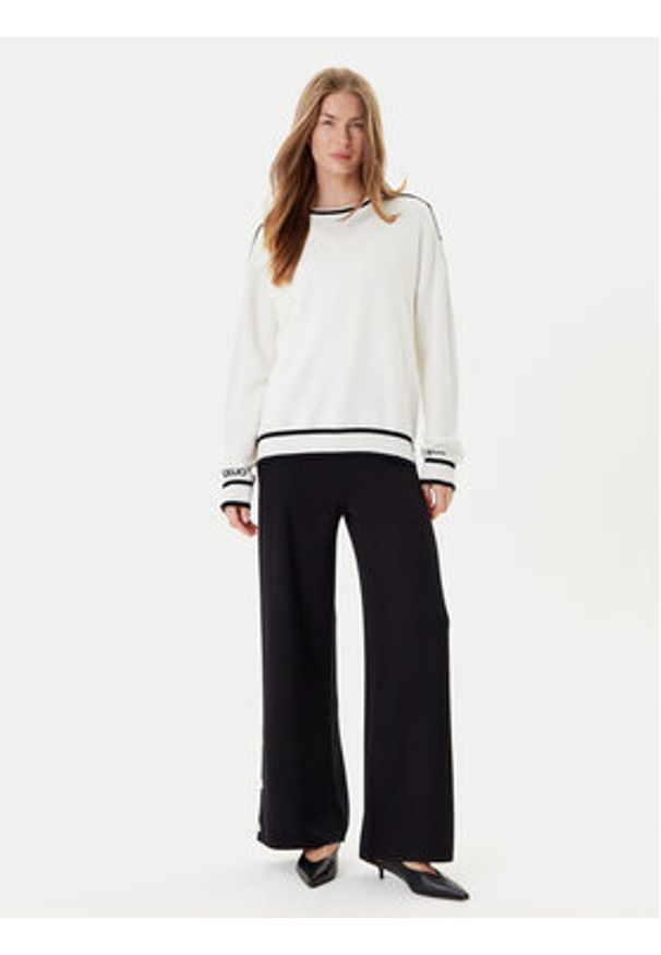 Liu Jo Sweter TF5230 MS59L Écru Regular Fit. Materiał: wiskoza