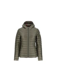 Jott - Damska kurtka z kapturem JOTT Nico Noos. Typ kołnierza: kaptur. Kolor: zielony. Materiał: puch #1