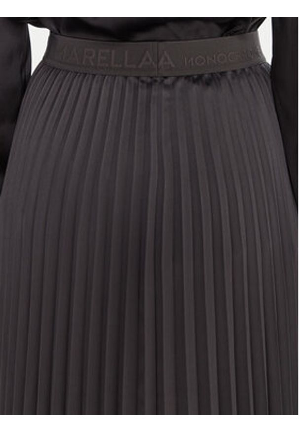 Marella Spódnica plisowana Pontiac 2523106045 Szary Regular Fit. Kolor: szary. Materiał: wiskoza