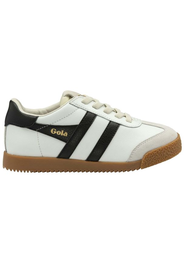 Dziecięce skórzane trenery Gola Elan. Okazja: na co dzień. Kolor: wielokolorowy, biały, czarny. Materiał: skóra. Sezon: lato