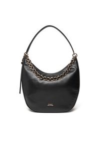 TOMMY HILFIGER - Tommy Hilfiger Torebka Moon Leather Hobo AW0AW17468 Czarny. Kolor: czarny. Materiał: skórzane #2