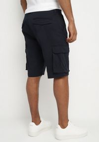 Born2be - Niebieskie Bawełniane Szorty Cargo z Bocznymi Kieszeniami Vikiitae. Kolor: niebieski. Materiał: bawełna. Styl: elegancki