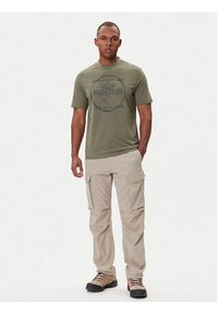Napapijri T-Shirt S-Bald NP0A88SF Zielony Regular Fit. Kolor: zielony. Materiał: bawełna