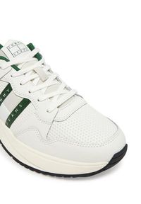 Tommy Jeans Sneakersy Retrocasual Runner EM0EM01528 Biały. Kolor: biały. Materiał: skóra #6