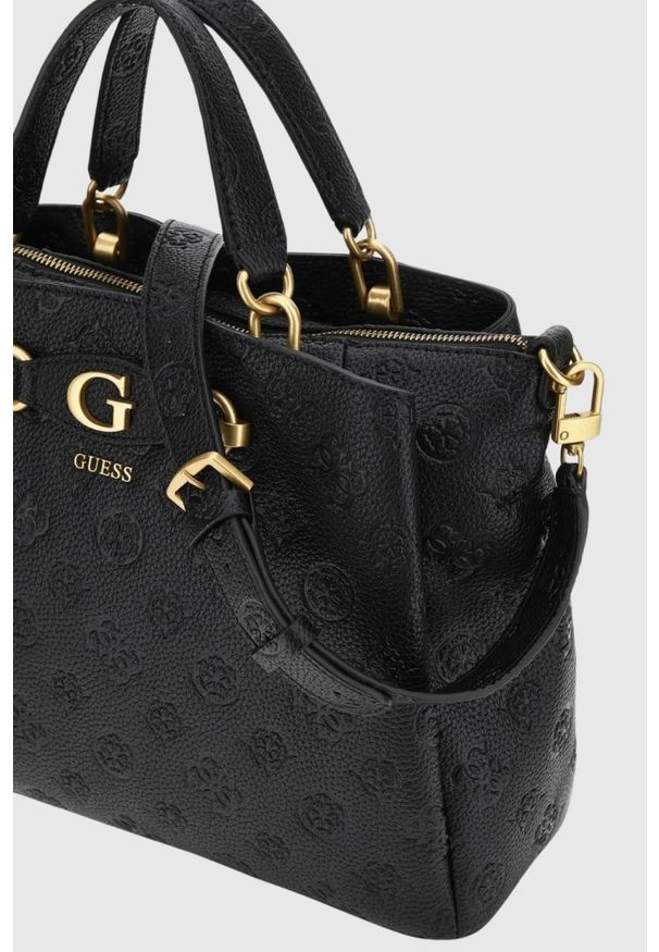 Guess - GUESS Czarna torebka Izzy Peony Girlfriend. Kolor: czarny