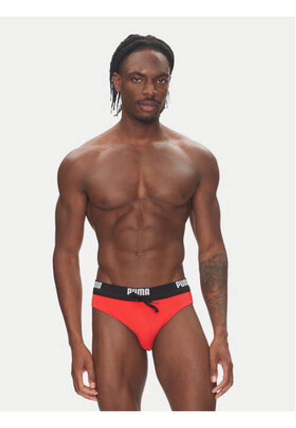 Puma Kąpielówki 907655 Czerwony. Kolor: czerwony. Materiał: syntetyk