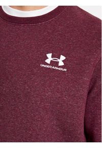 Under Armour Bluza Ua Essential Fleece Crew 1374250 Bordowy Loose Fit. Kolor: czerwony. Materiał: bawełna #2