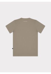 Pako Lorente - PAKO LORENTE – Bawełniany beżowy t-shirt z okrągłym dekoltem. Okazja: na co dzień. Kolor: czerwony, beżowy. Materiał: bawełna. Styl: casual #4