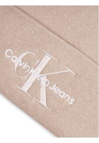 Calvin Klein Czapka Mono Logo Embro K60K612668 Beżowy. Kolor: beżowy. Materiał: materiał, bawełna #3